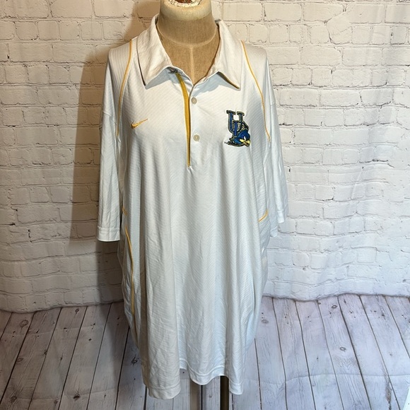 Nike Other - Nike FIT Dry University of Delaware Polo Shirt Men XL white